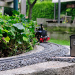 Gartenbahn Gleise schottern