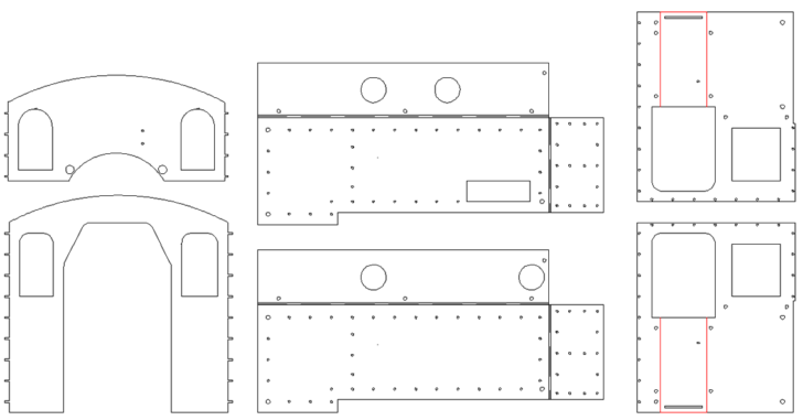 Echtdampflok LGB Gehäuse DXF CAD Download